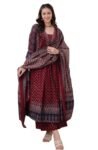 Women's Cotton Trending Straight Kurta with Pants and Dupatta Set