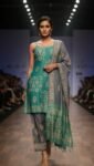 Bhagalpuri khadi dupion batik printed suit