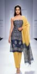Bhagalpuri khadi dupion batik printed suit