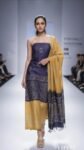 Bhagalpuri khadi dupion batik printed suit