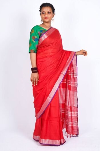 Bhagalpuri Slub Linen Sarees
