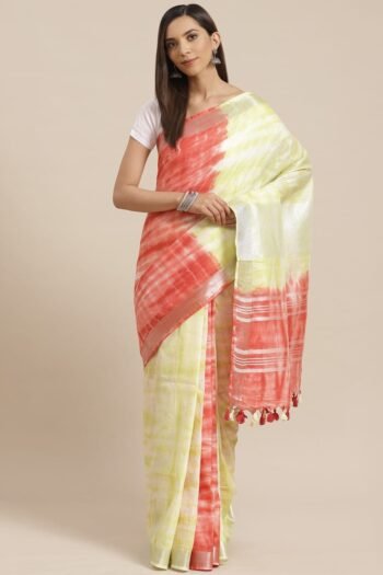 Bhagalpuri cotton silk ghichha work embroidered saree