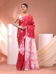Bhagalpuri cotton silk ghichha work embroidered saree
