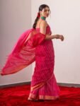 Bhagalpuri cotton silk ghichha work embroidered saree